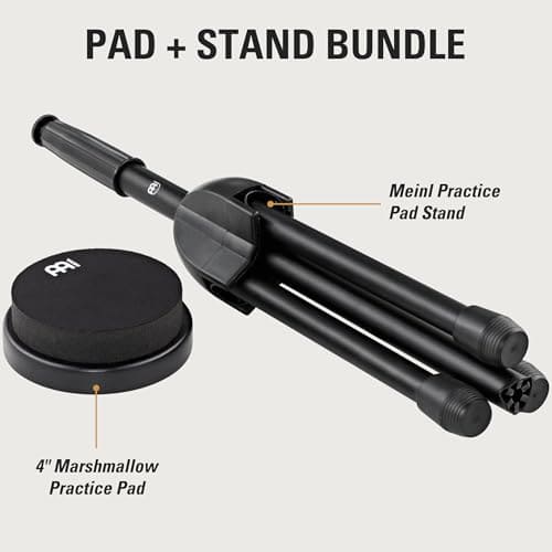 Pad de práctica de tambor de malvavisco de 4" con soporte - Imagen 3