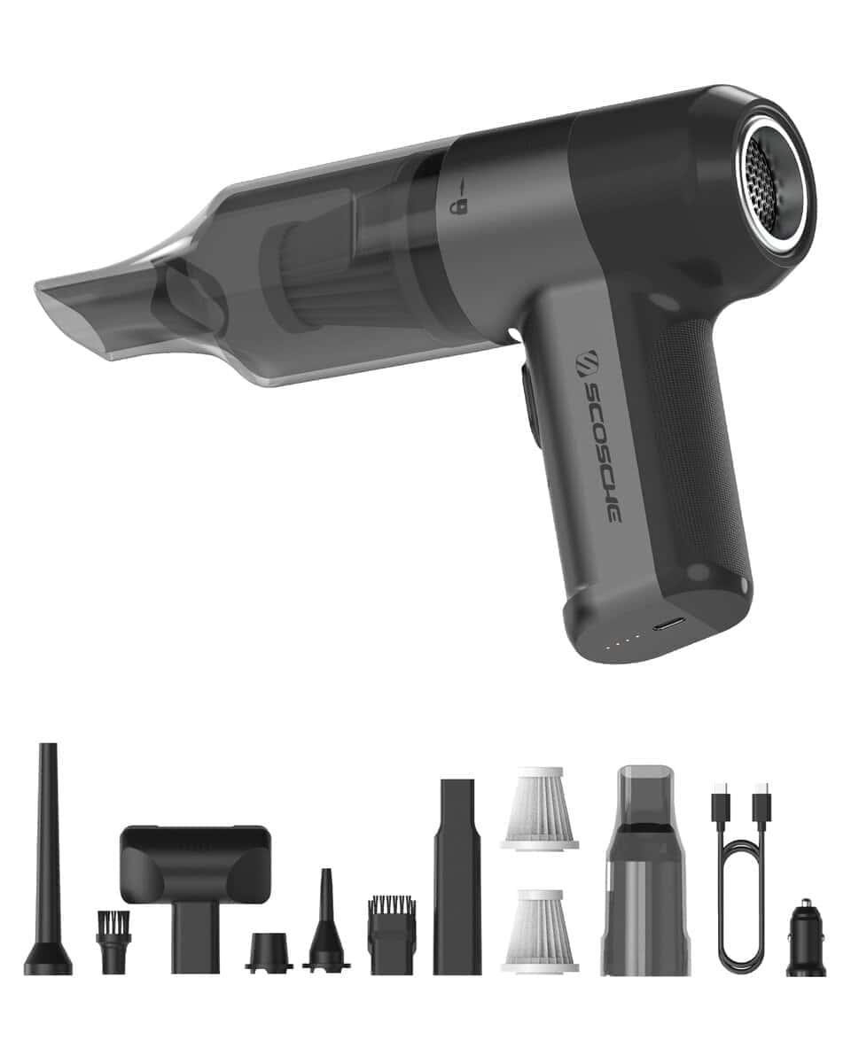 Aspiradora de Coche Inalámbrica 4 en 1 de Alta Potencia