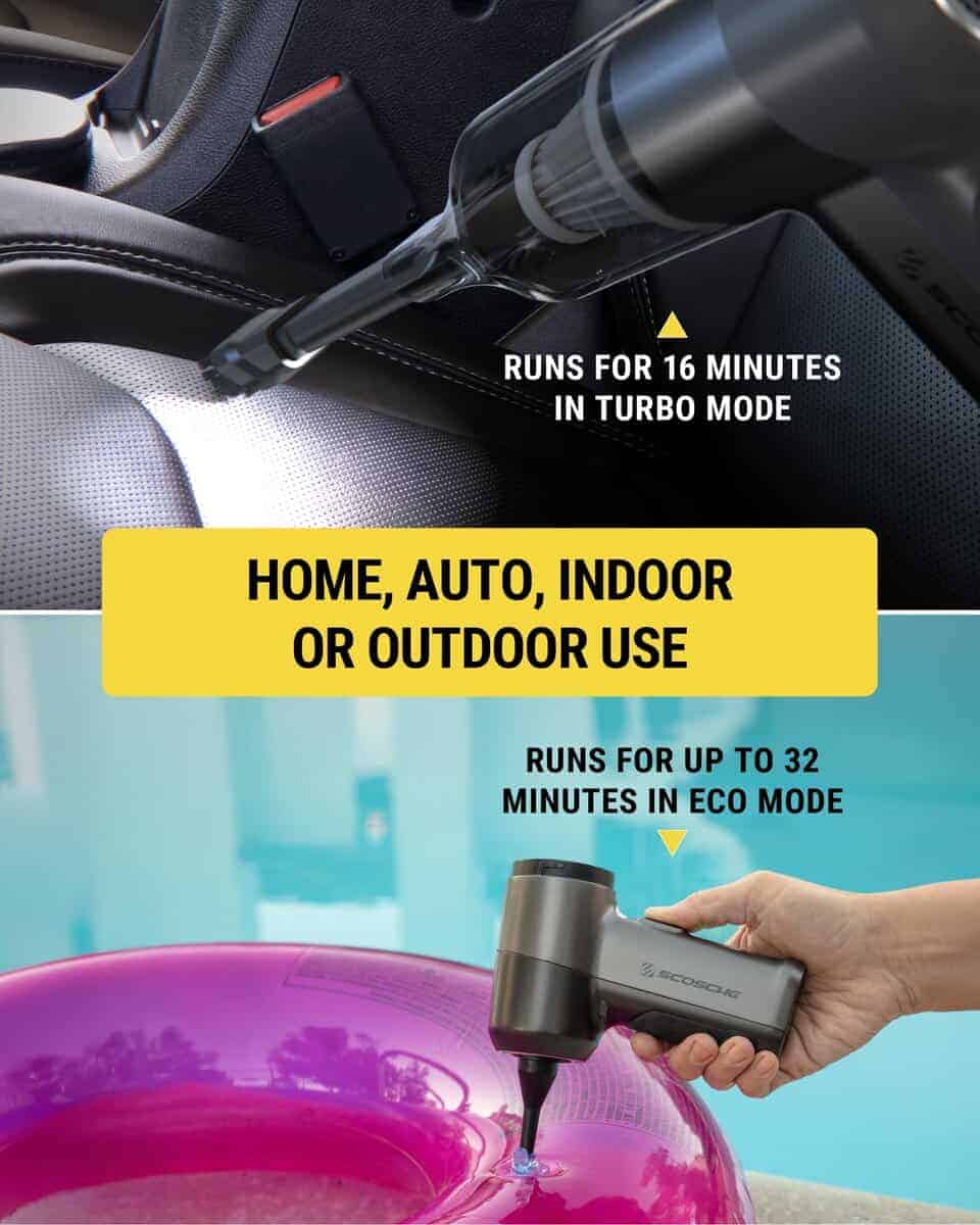 Aspiradora de Coche Inalámbrica 4 en 1 de Alta Potencia - Imagen 5