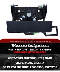 Manija de portón trasero mejorada de metal negro de Master