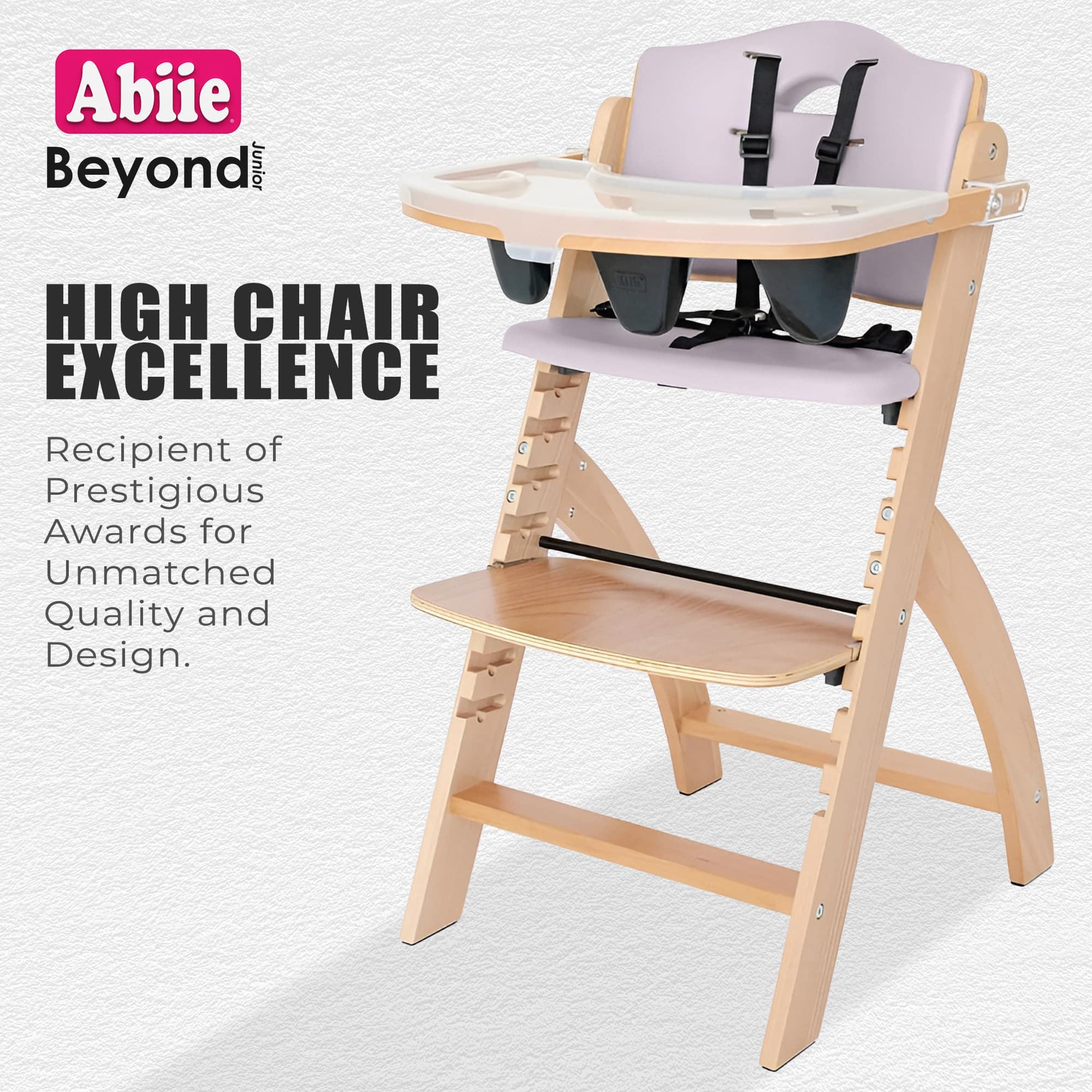 Silla Alta de Madera Abiie Beyond Junior -Madera Natural con - Imagen 7