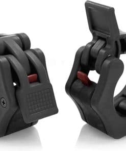 Collares de Barra Olímpica HACUBA FITNESS -Negro con Pestaña