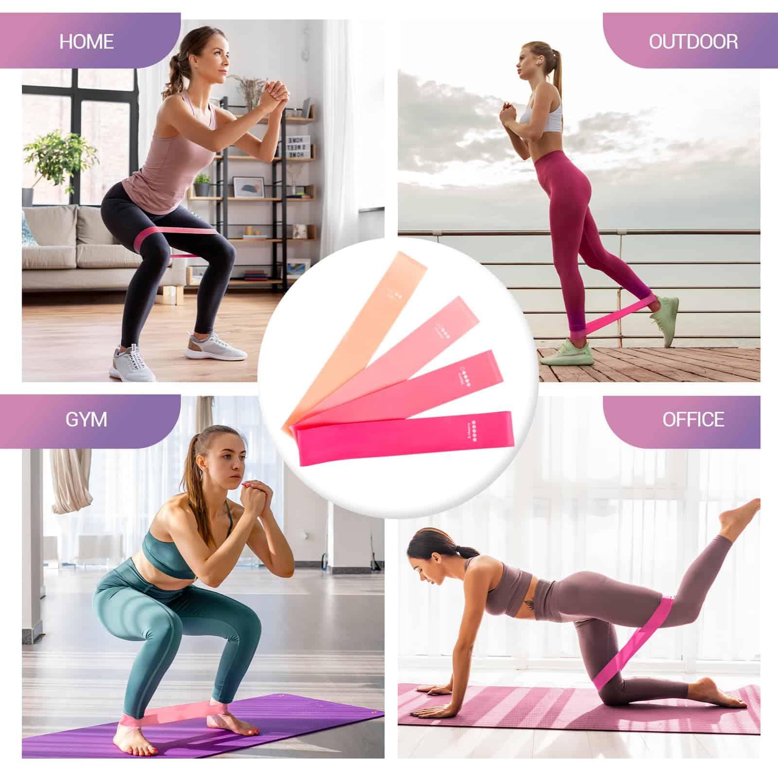 Juego de Anillo de Pilates JHMFDDSB, Kit de Pilates con - Imagen 8