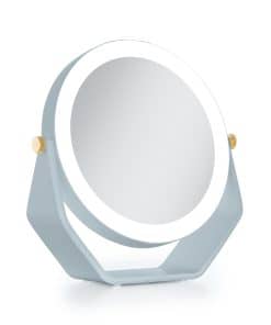 Espejo de Maquillaje Iluminado Zadro de 8 -Azul Francés