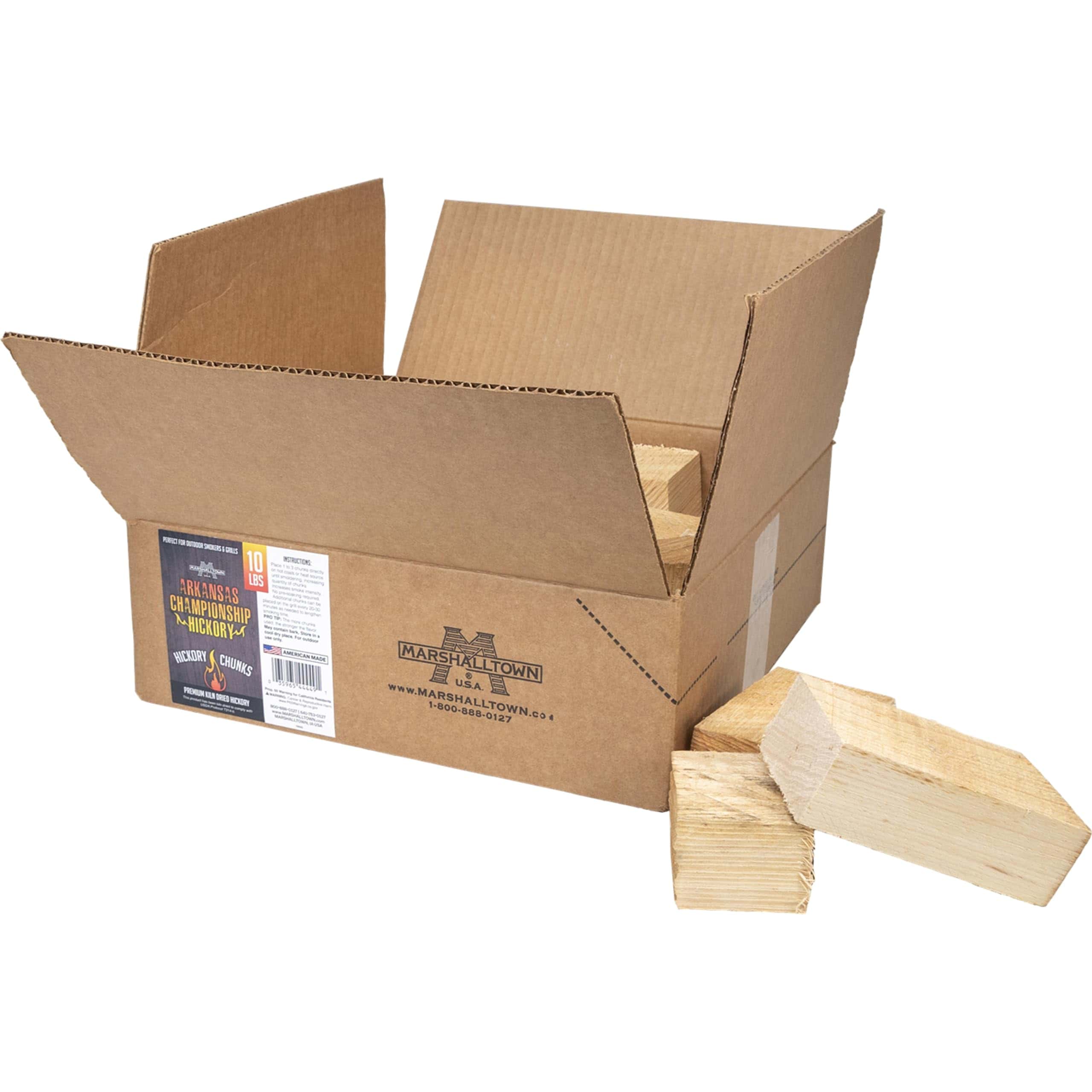 MARSHALLTOWN Arkansas Championship Hickory Chunks, Caja de