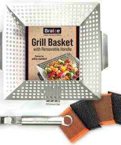 Cesta de Parrilla Resistente para Parrilla Exterior - 12" x