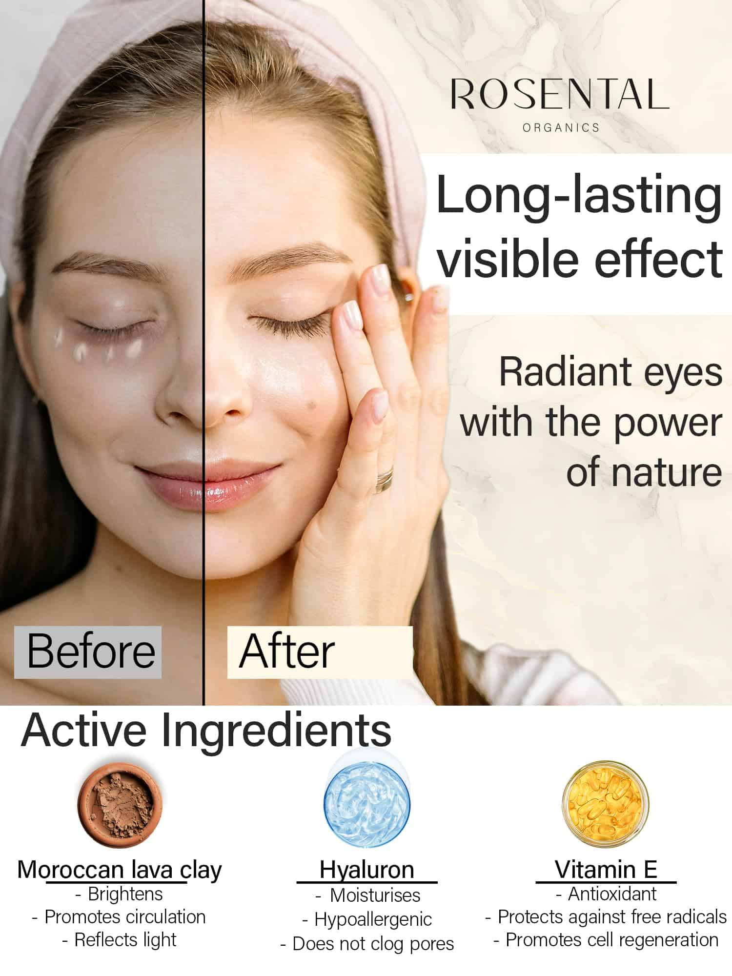 Crema para ojos orgánica Rosental Organics para todo tipo - Imagen 5