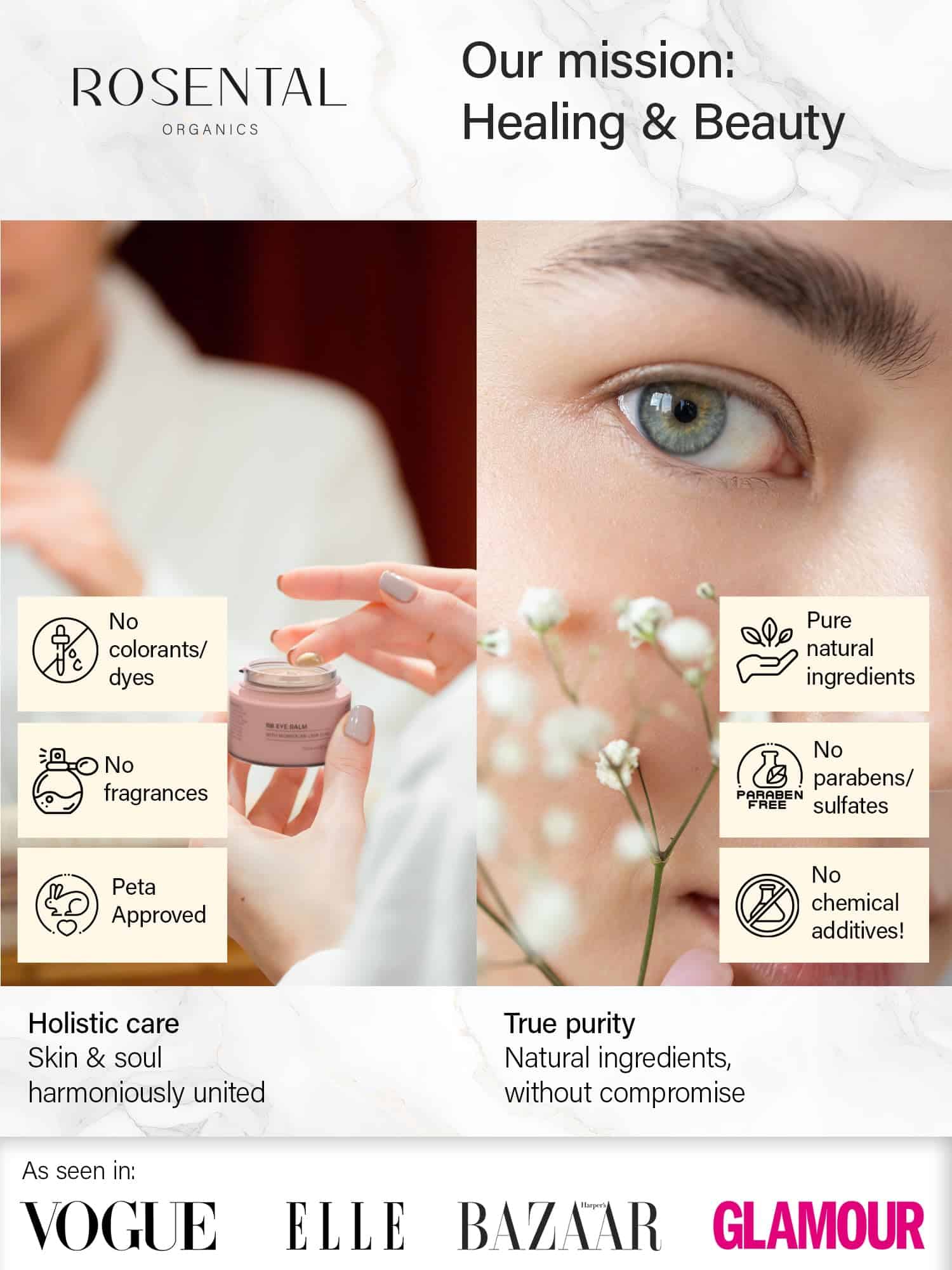 Crema para ojos orgánica Rosental Organics para todo tipo - Imagen 7