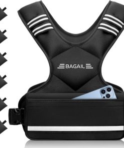 Chaleco Ponderado Ajustable BAGAIL, -Negro