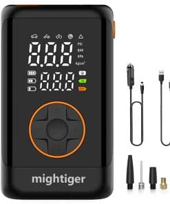 Inflador de neumáticos MIGHTIGER Compresor de aire portátil