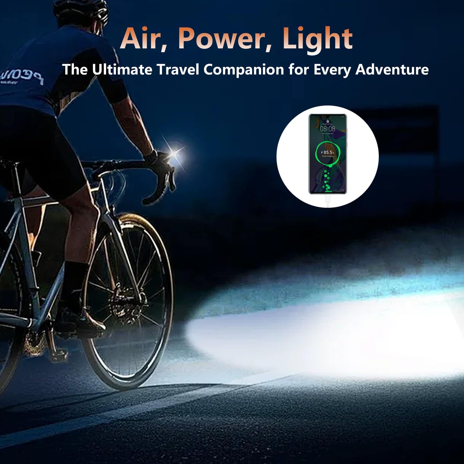 Inflador de neumáticos MIGHTIGER Compresor de aire portátil - Imagen 7