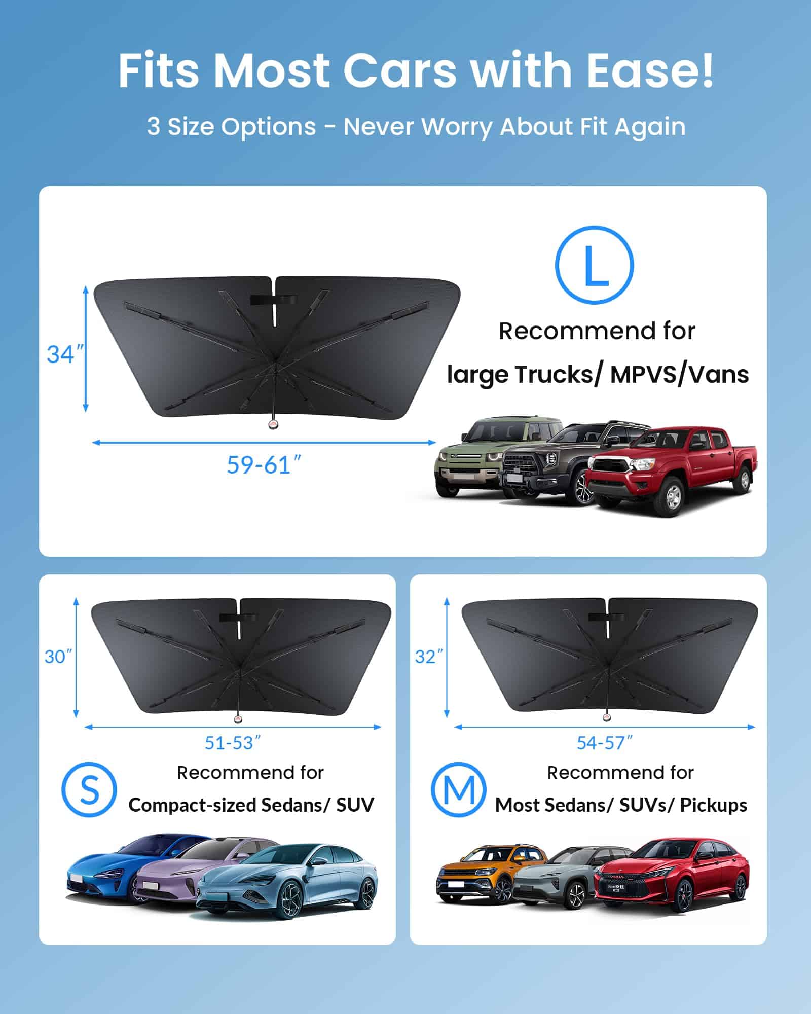 Fluxelle Protector Solar para Parabrisas del Coche - Imagen 6