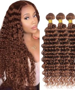 #30 Bundles Cabello Humano Ondulado Profundo 20 22 24