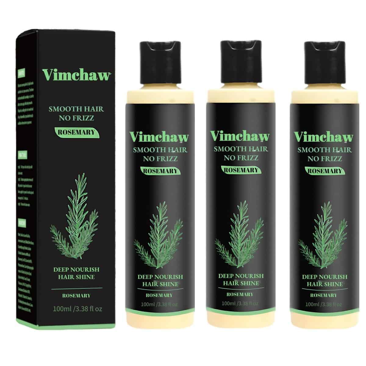 Shampoo de Crecimiento Capilar Orgánico de Romero Vimchaw,