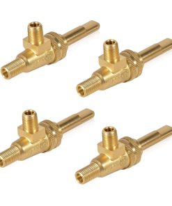 LEYURISE 4 Pack Válvula de Quemador de Gas 1/8" MPT X