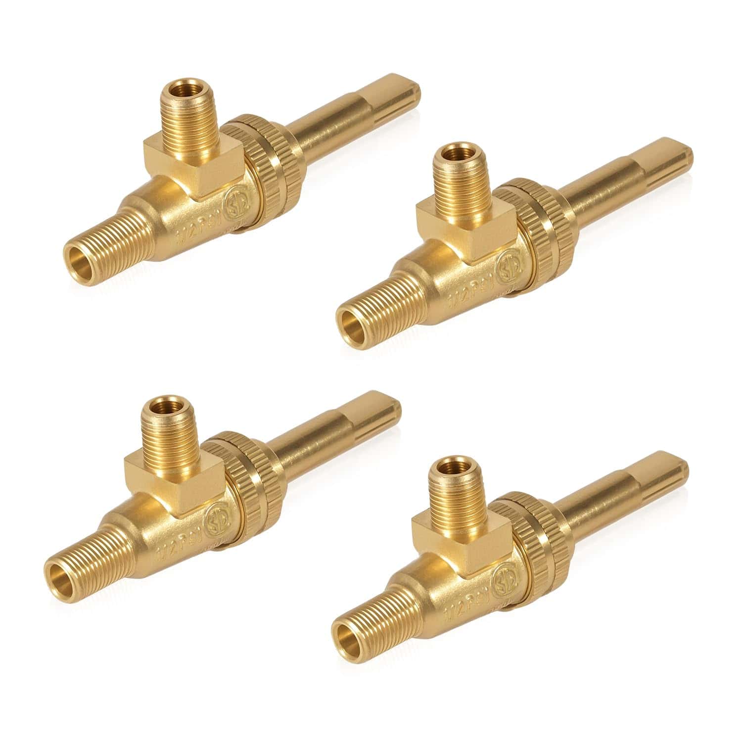 LEYURISE 4 Pack Válvula de Quemador de Gas 1/8" MPT X