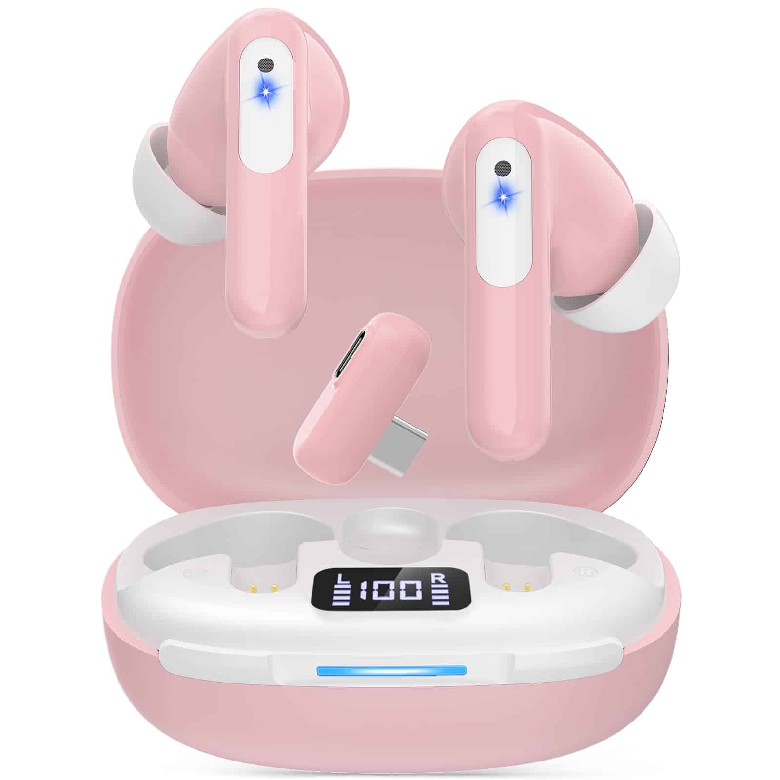 RYR Auriculares Inalámbricos de Juegos 2.4GHz, Bluetooth