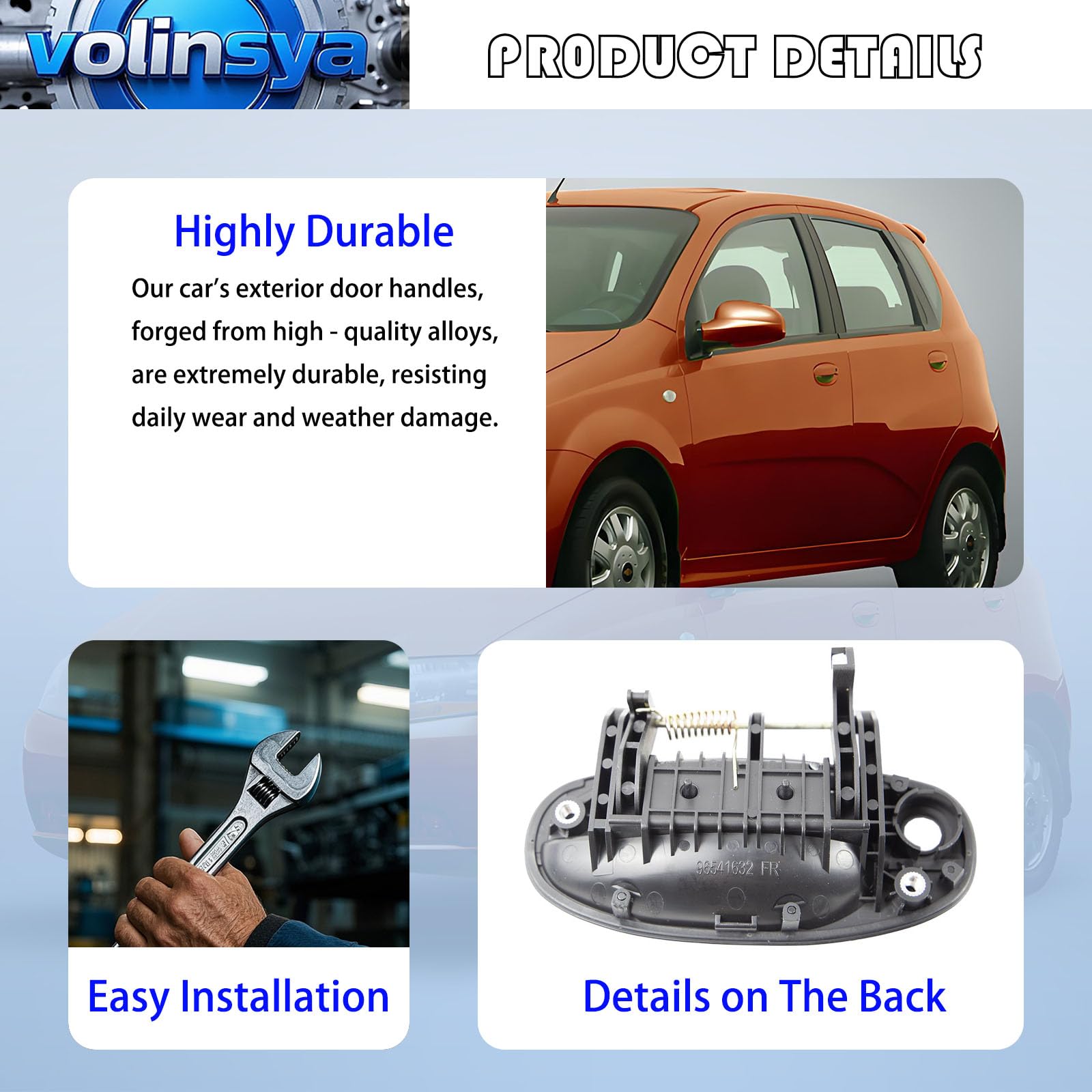 1311174 Manijas de Puerta Exteriores Compatibles con - Imagen 5