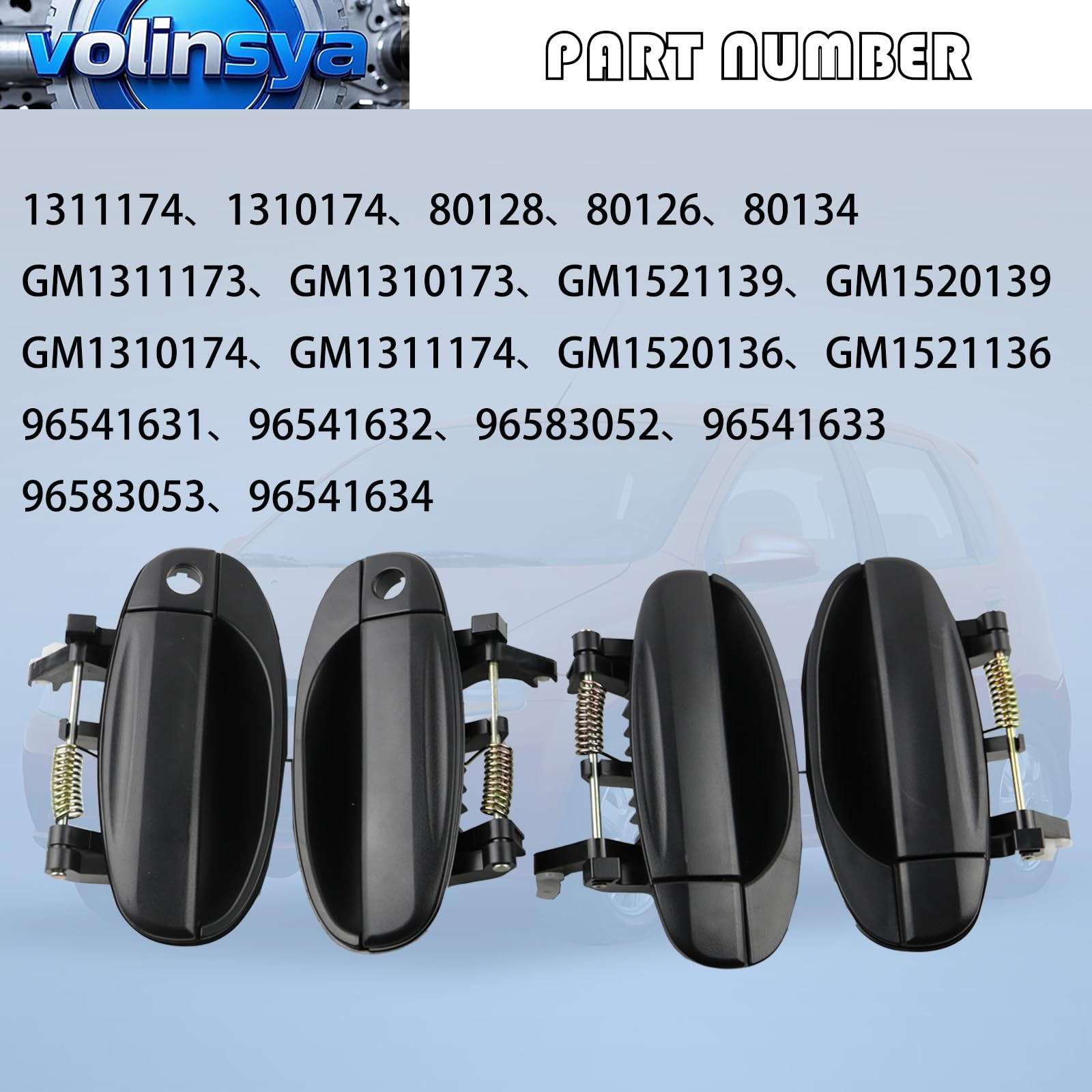 1311174 Manijas de Puerta Exteriores Compatibles con - Imagen 4