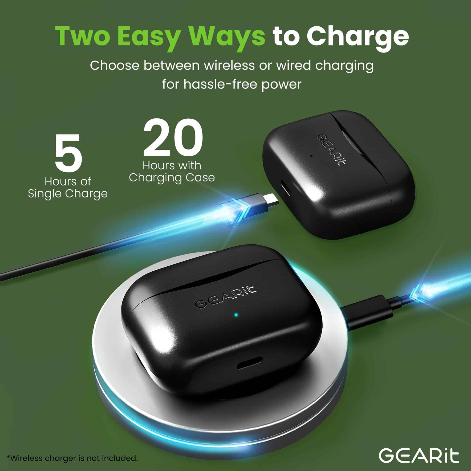 Audífonos Inalámbricos GEARit True -Negro - Imagen 7