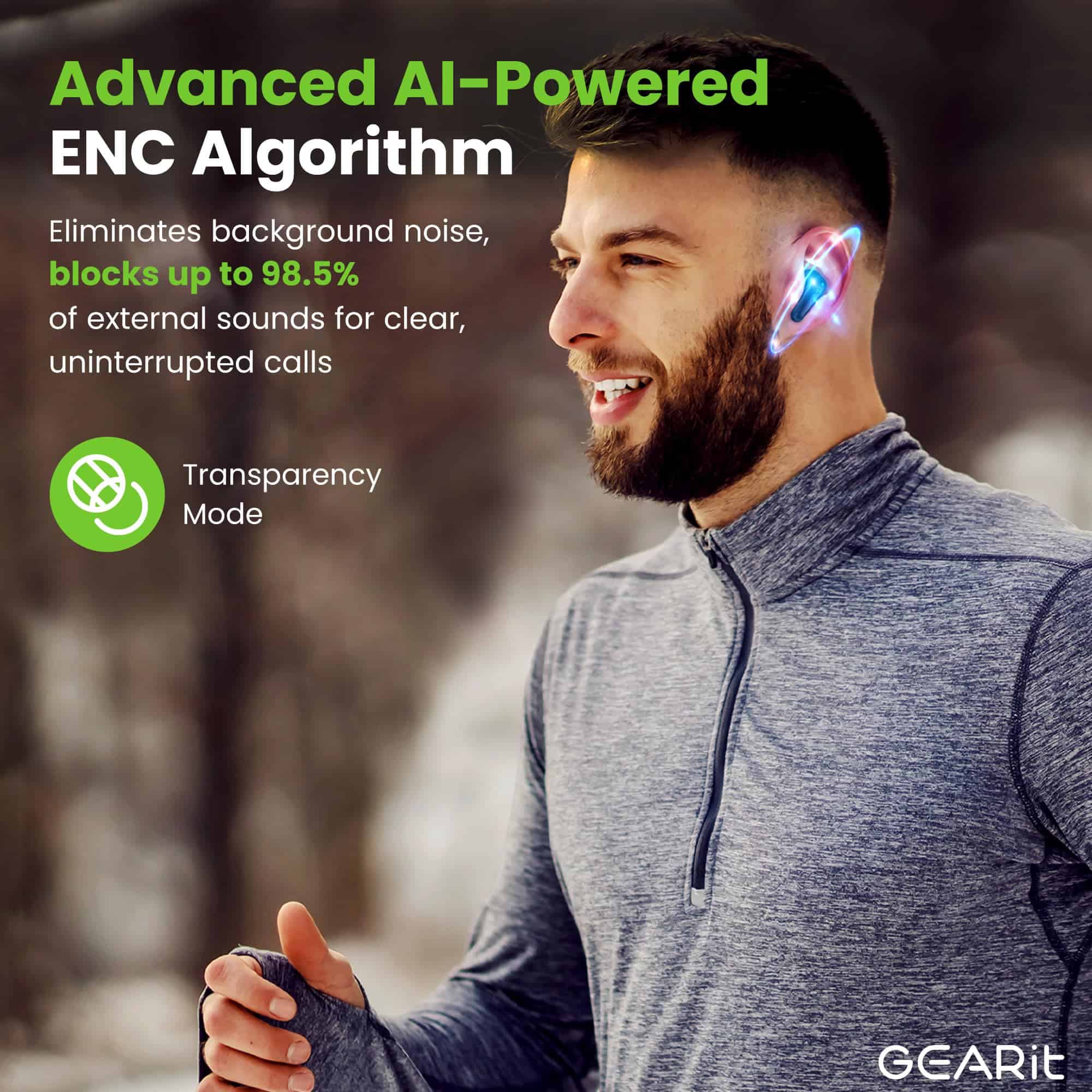 Audífonos Inalámbricos GEARit True -Negro - Imagen 3