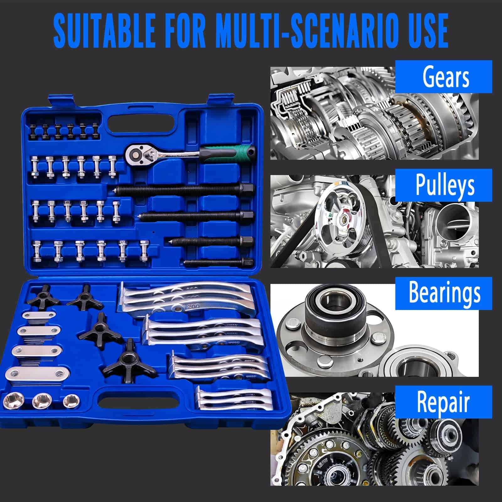 Juego de 4 en 1 Extractor de Engranajes FOFLYRN, Juego de 2 - Imagen 3