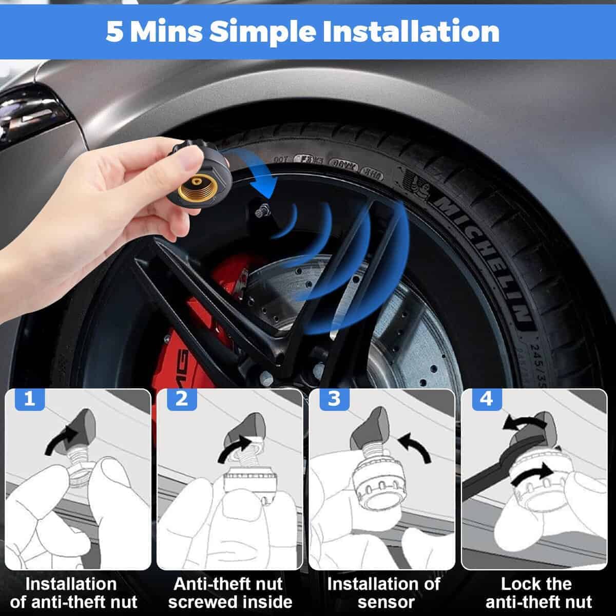 Sistema de Monitoreo de Presión de Neumáticos para RV - - Imagen 6