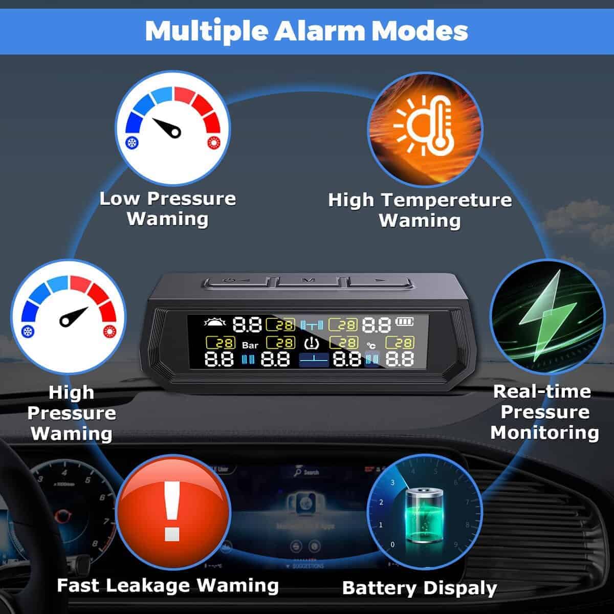 Sistema de Monitoreo de Presión de Neumáticos para RV - - Imagen 3