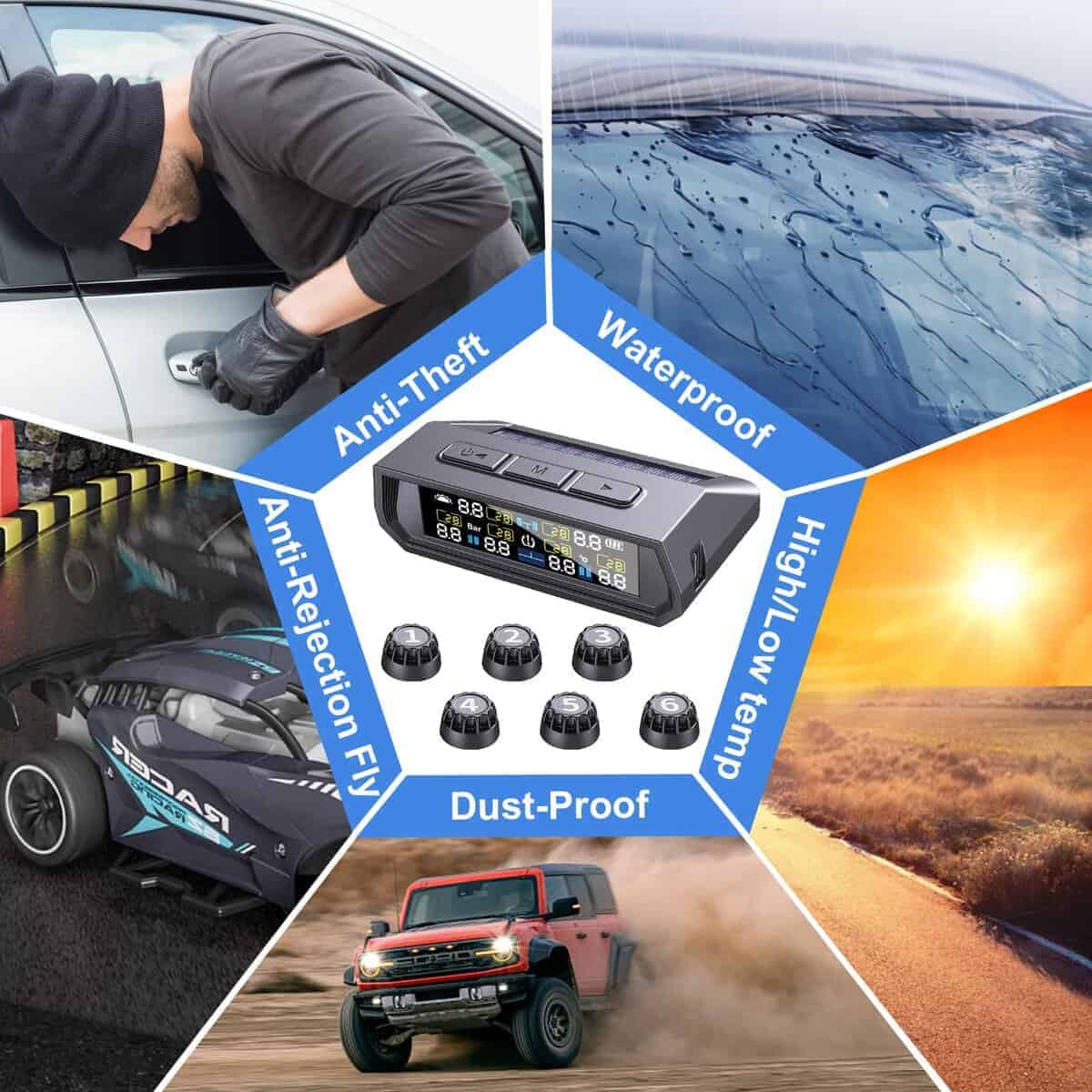 Sistema de Monitoreo de Presión de Neumáticos para RV - - Imagen 7