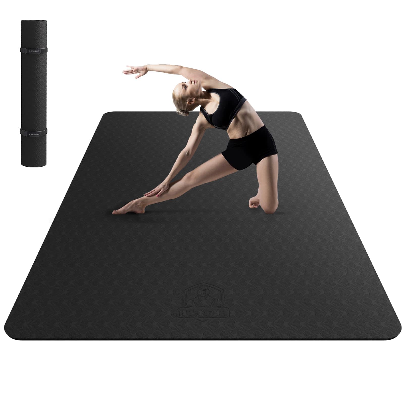 Tapete de Yoga Extra Grande HAPBEAR - 72"x42"x6mm (1/4