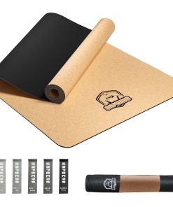 Tapete de Yoga de Corcho Grande HAPBEAR - 72"x36" Ancho