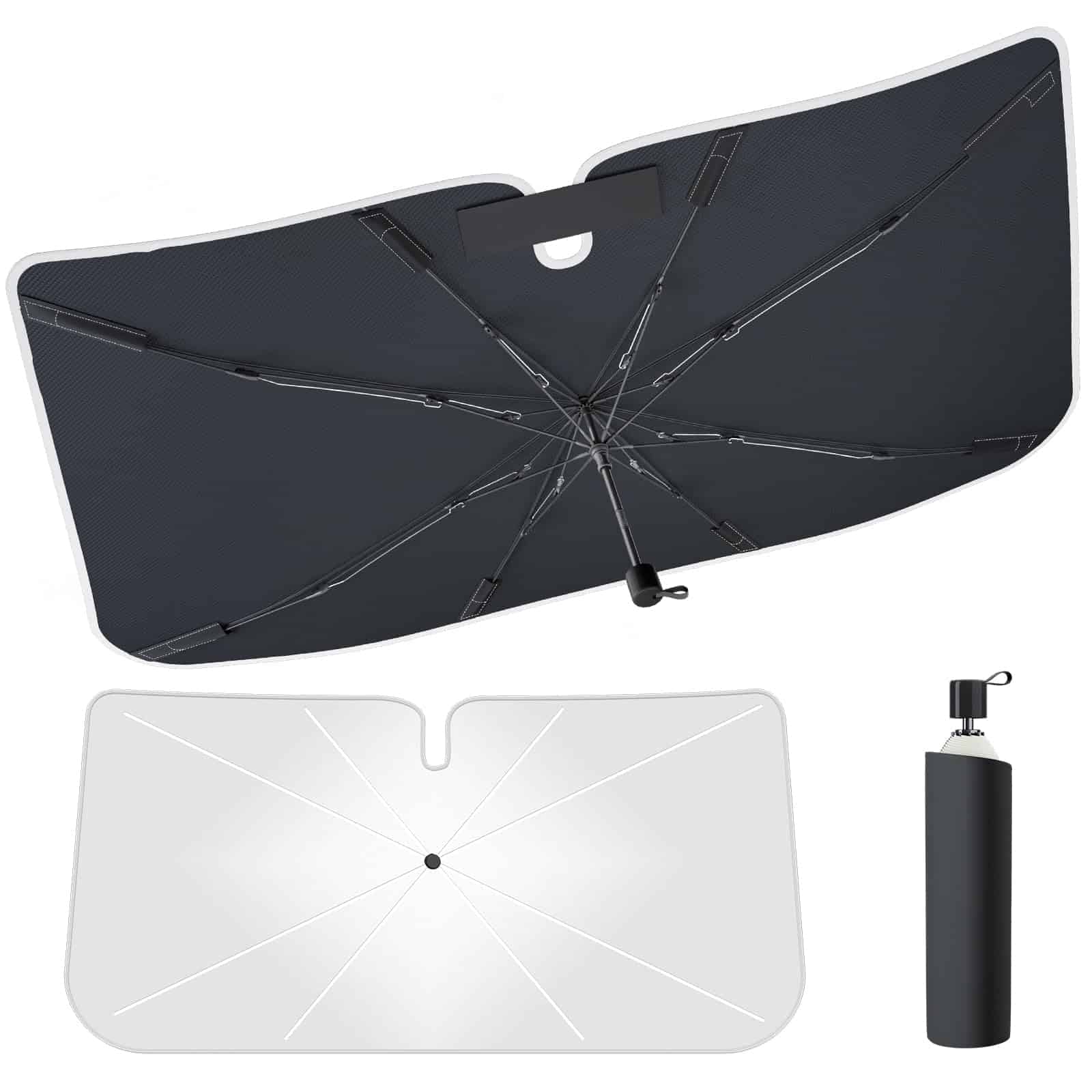 Parasol para parabrisas de coche Tecoom, paraguas plegable