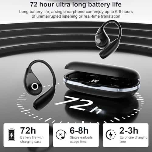 Audífonos de Traducción de Idiomas AI, OWS 3 en 1, - Imagen 4