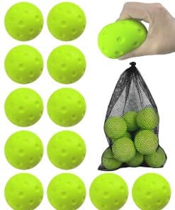 Tarutaru 12 Pack Pelotas de Pickleball de Espuma -