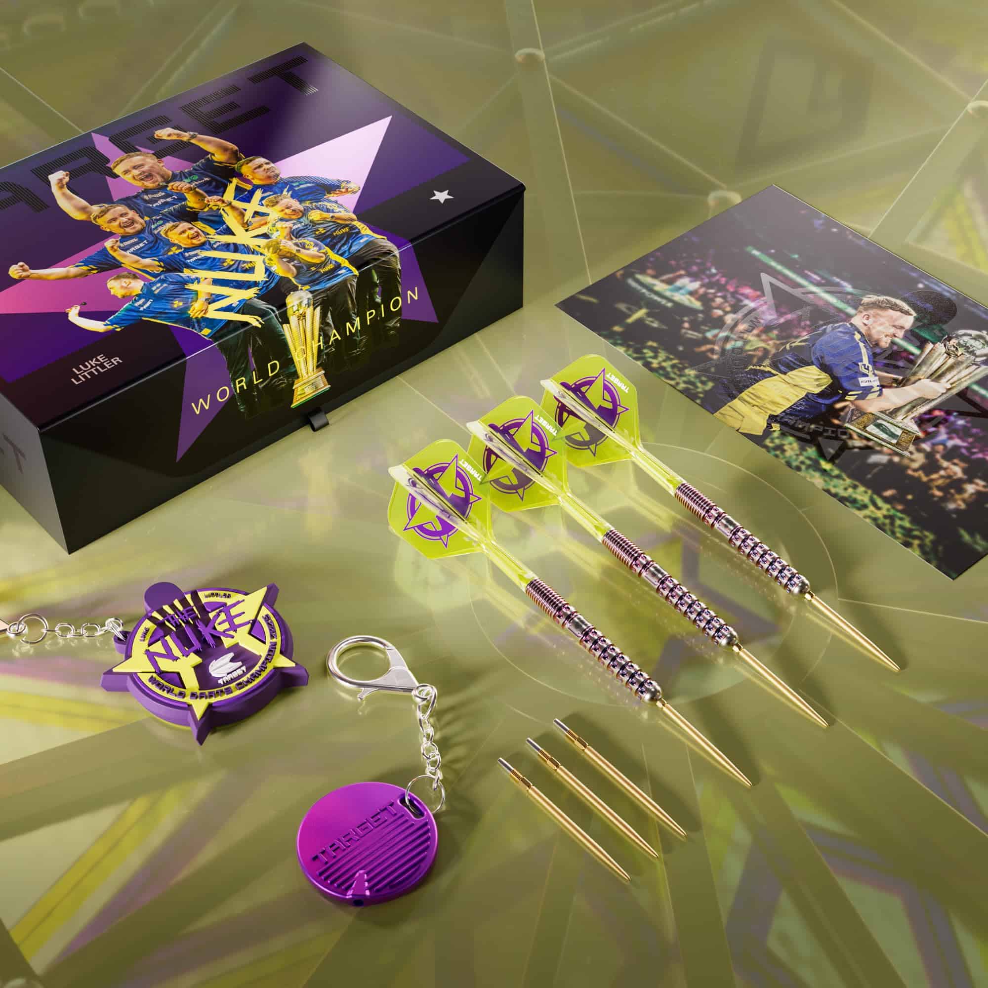 TARGET Dardos de punta de acero Luke Littler World - Imagen 8