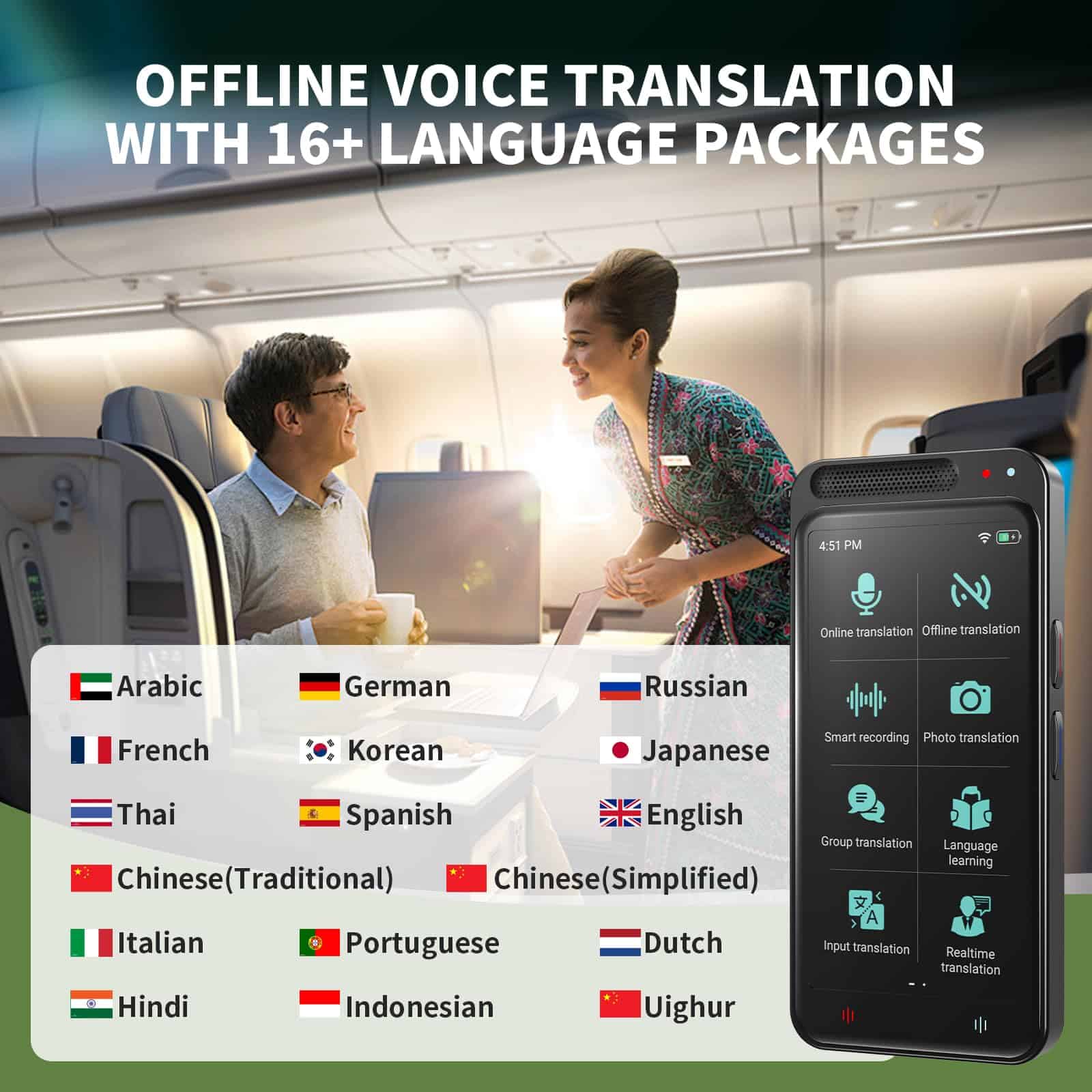 Dispositivo Traductor de Idiomas Sin - y Viajes - Imagen 4