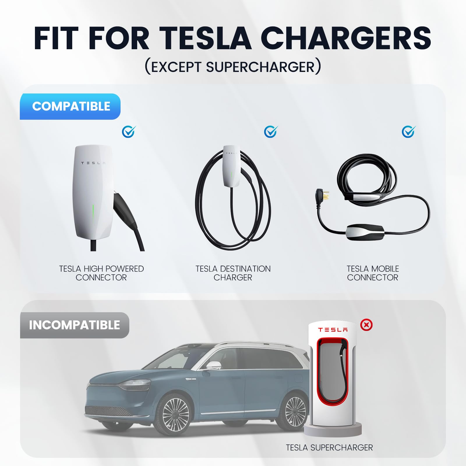 Adaptador de Carga de 2025 Actualizado para Tesla a J1772 - - Imagen 5