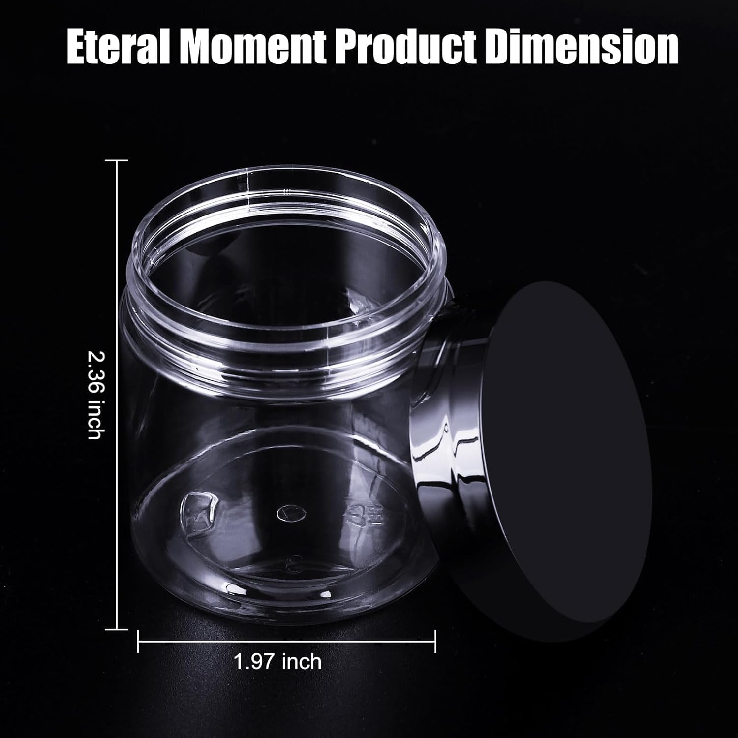 Conjunto de 90 envases de plástico de 4 oz con tapas, OBKJJ - Imagen 4