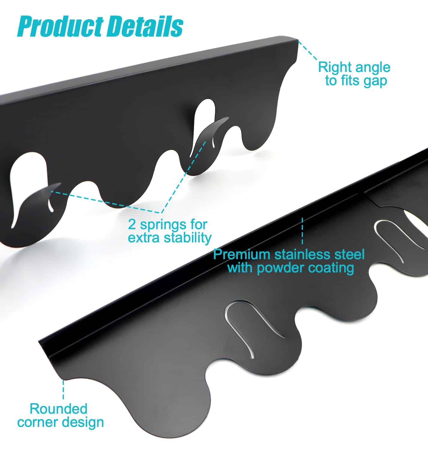 Cubiertas para brechas de estufa de acero inoxidable, - Imagen 5
