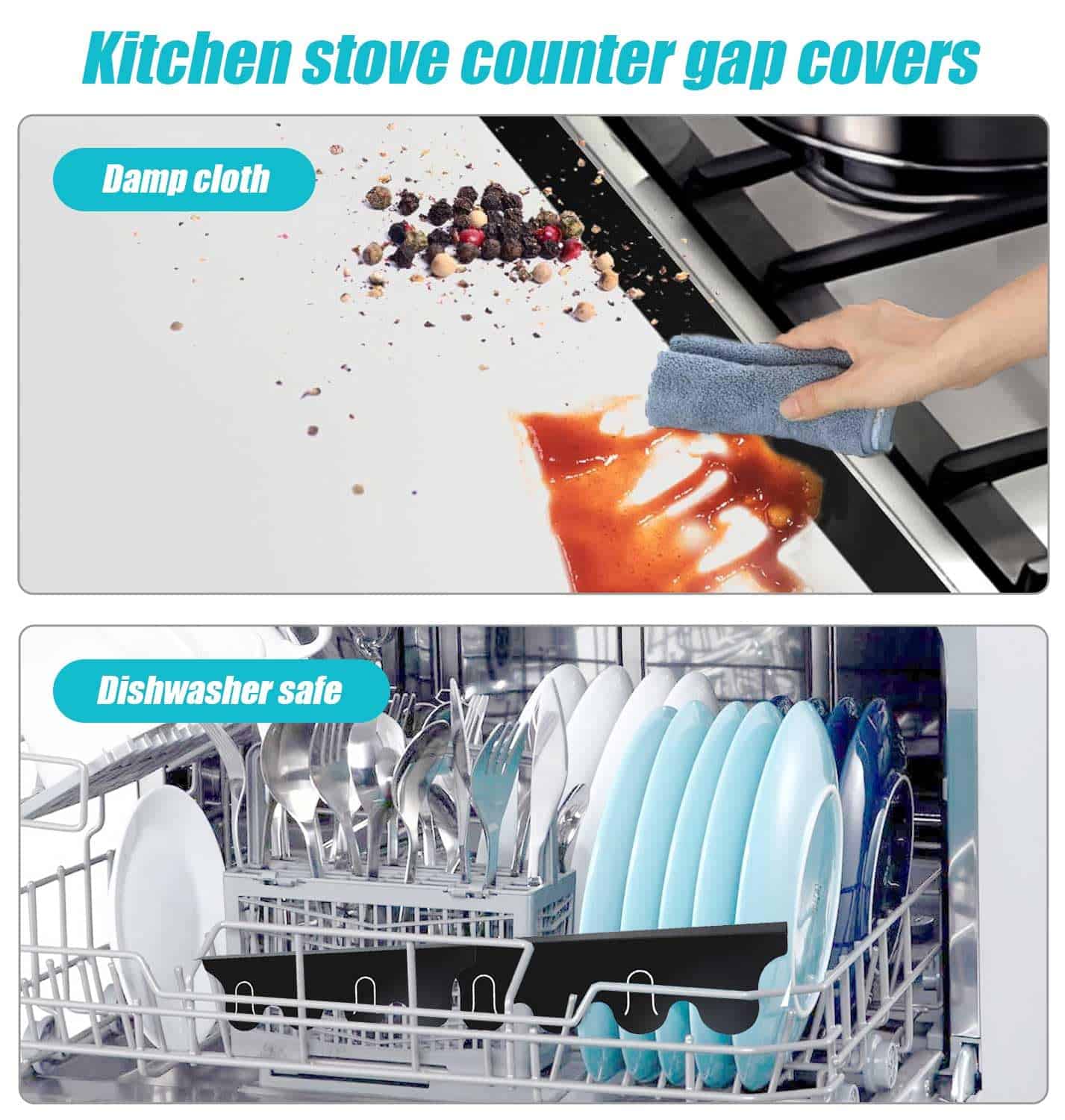 Cubiertas para brechas de estufa de acero inoxidable, - Imagen 8