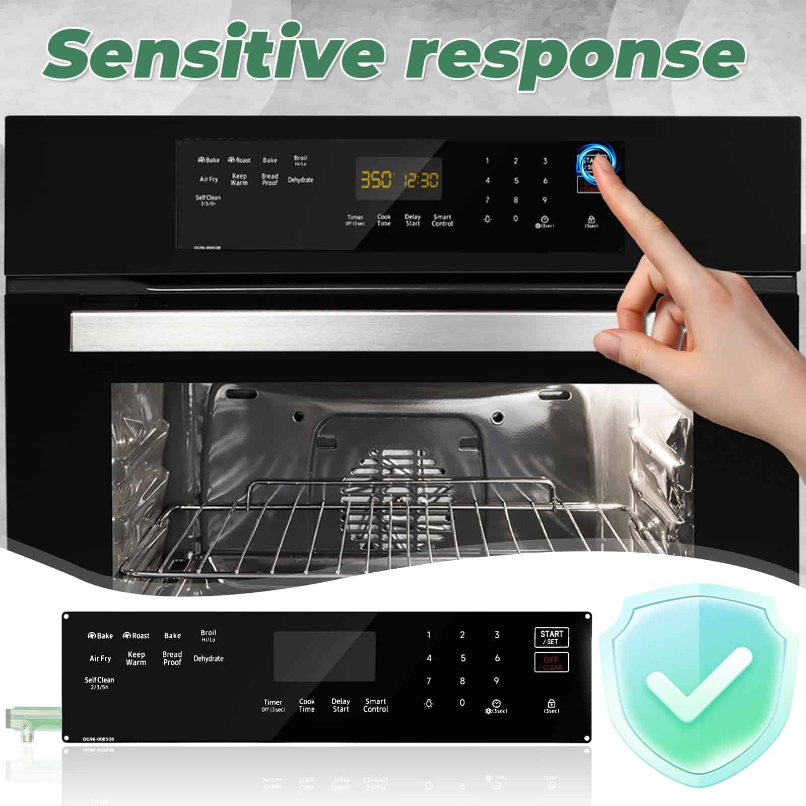 Panel de Control Táctil para Estufa de Gas DG96-00850B, - Imagen 4