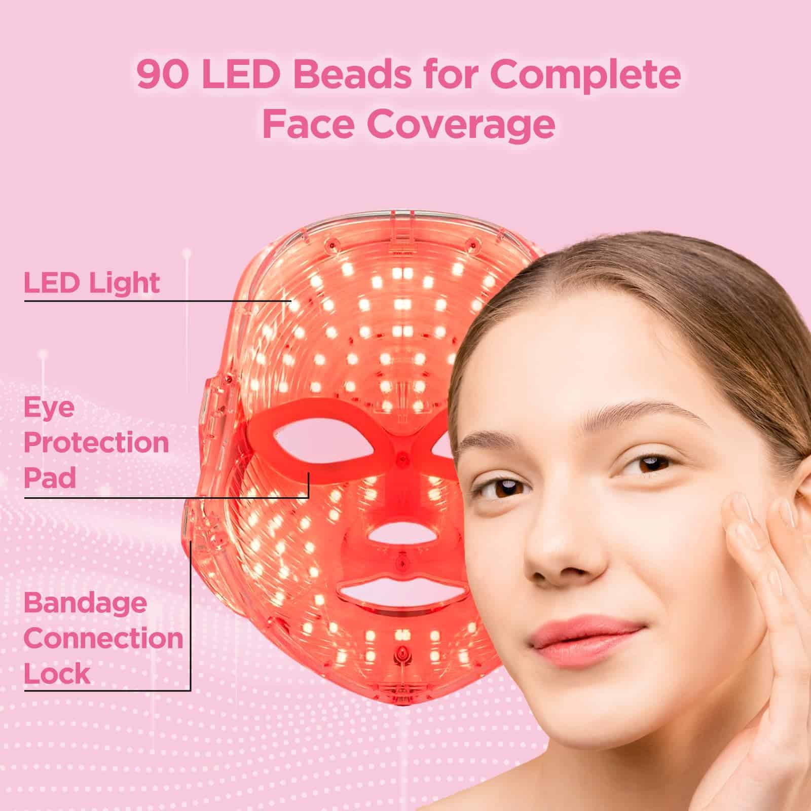 Máscara de Terapia de Luz LED (FM-01), Elegible para FSA o - Imagen 4