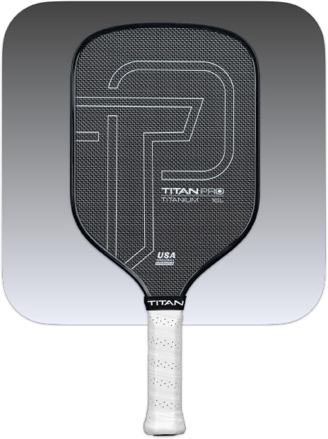 Paleta de Pickleball Titan Pro Titanium 14L, Onyx