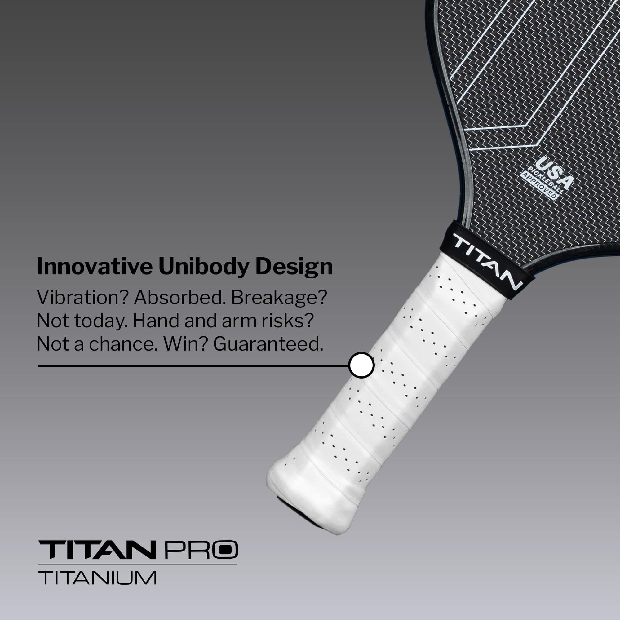 Paleta de Pickleball Titan Pro Titanium 16L, Ónix - Imagen 9