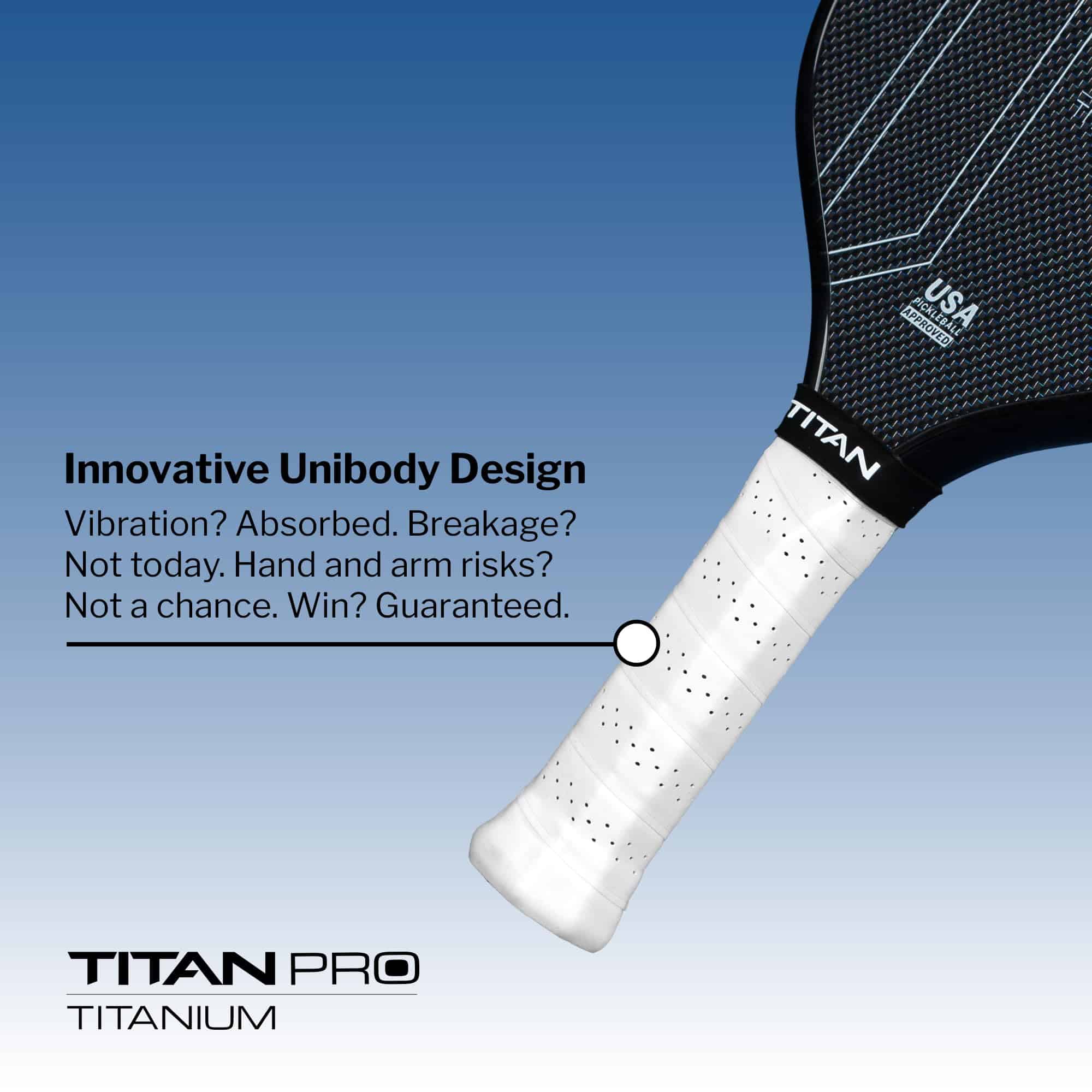 Paleta de Pickleball Titan Pro Titanium 16L, Índigo - Imagen 5
