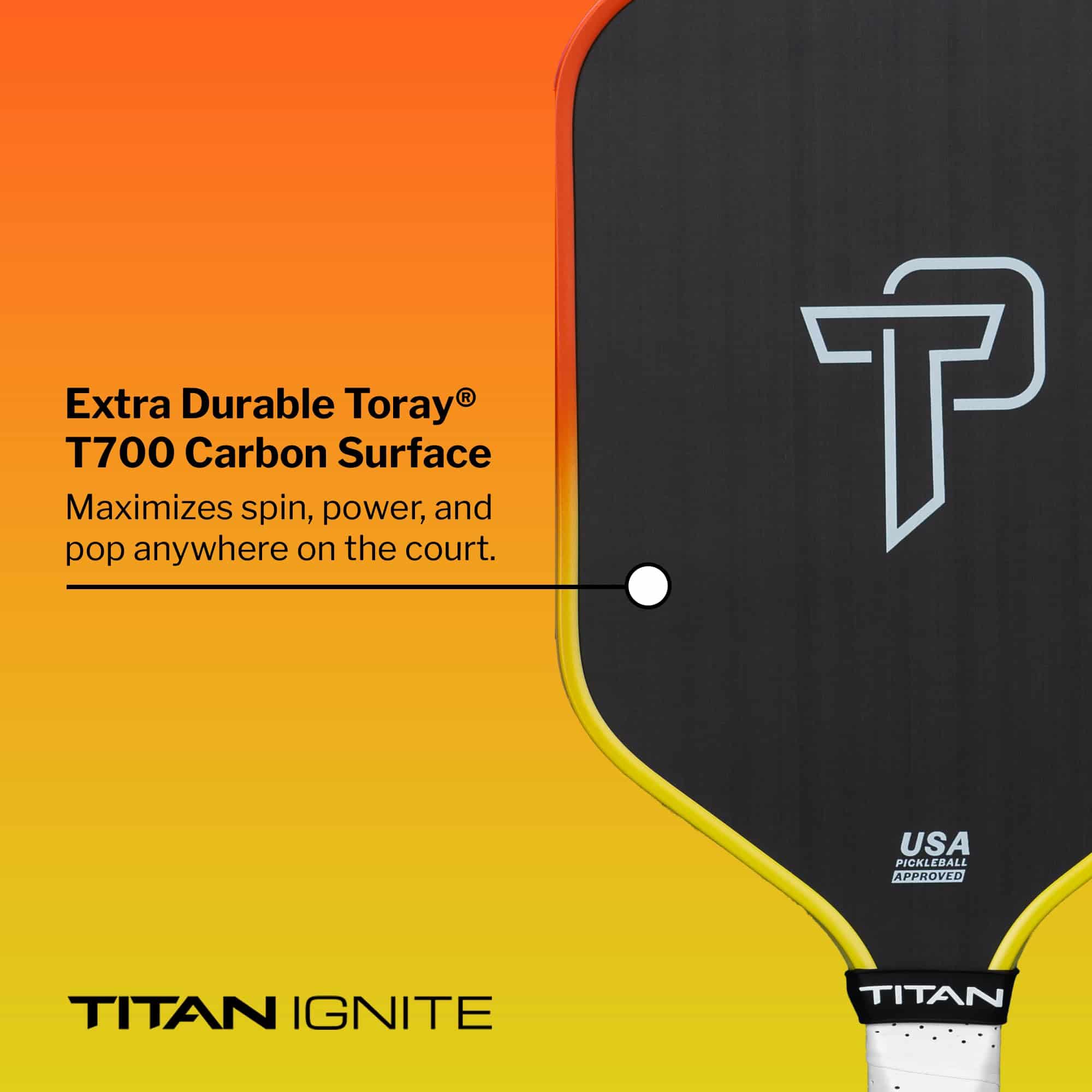 Paleta de Pickleball Titan Ignite, Sunset, 16L - Imagen 4