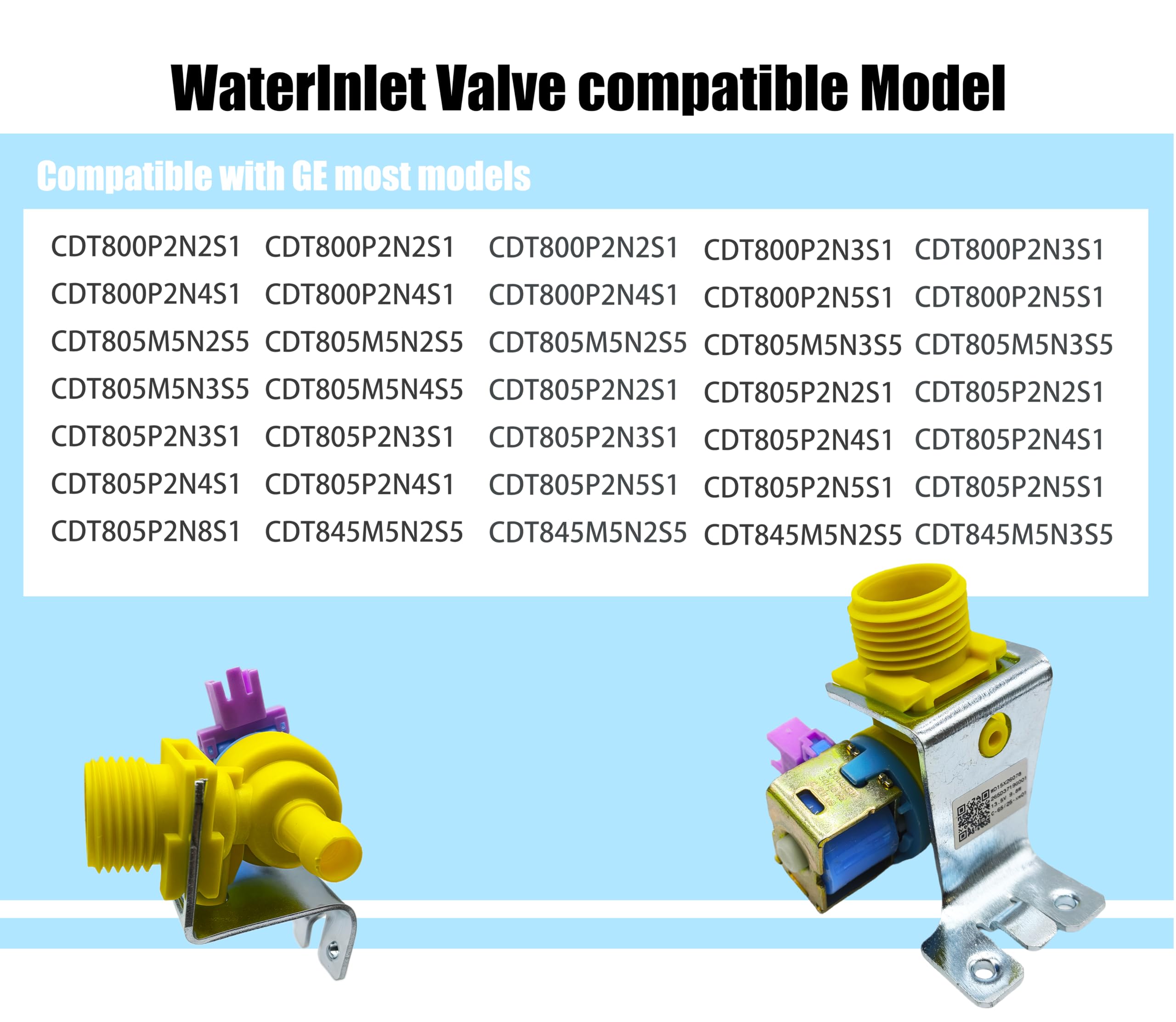 Válvula de Entrada de Agua WD15X26078 Compatible con GE, - Imagen 7