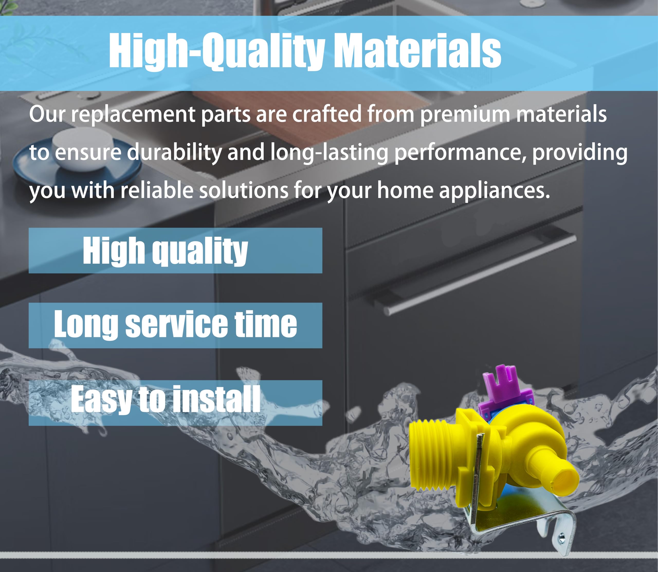 Válvula de Entrada de Agua WD15X26078 Compatible con GE, - Imagen 6