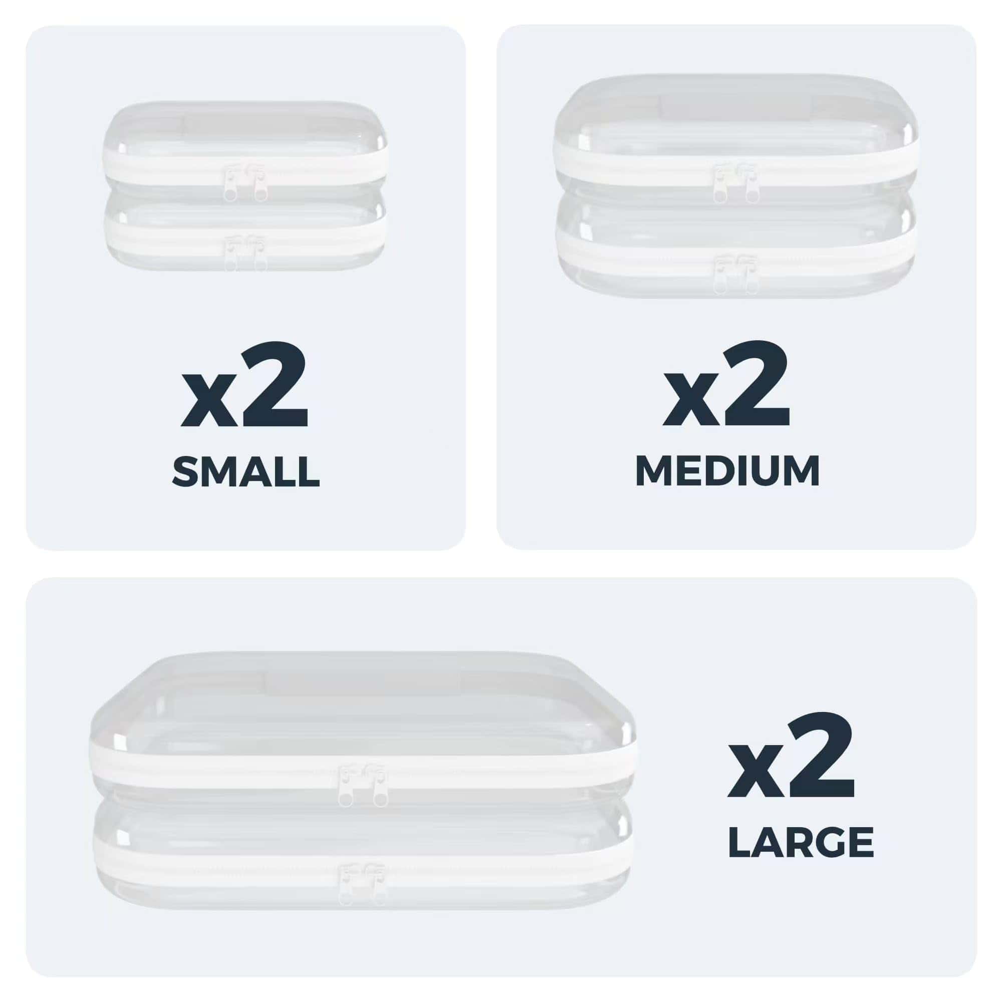 AAJiiKee Juego de 6 Fundas con Cierre de Cremallera - Imagen 3