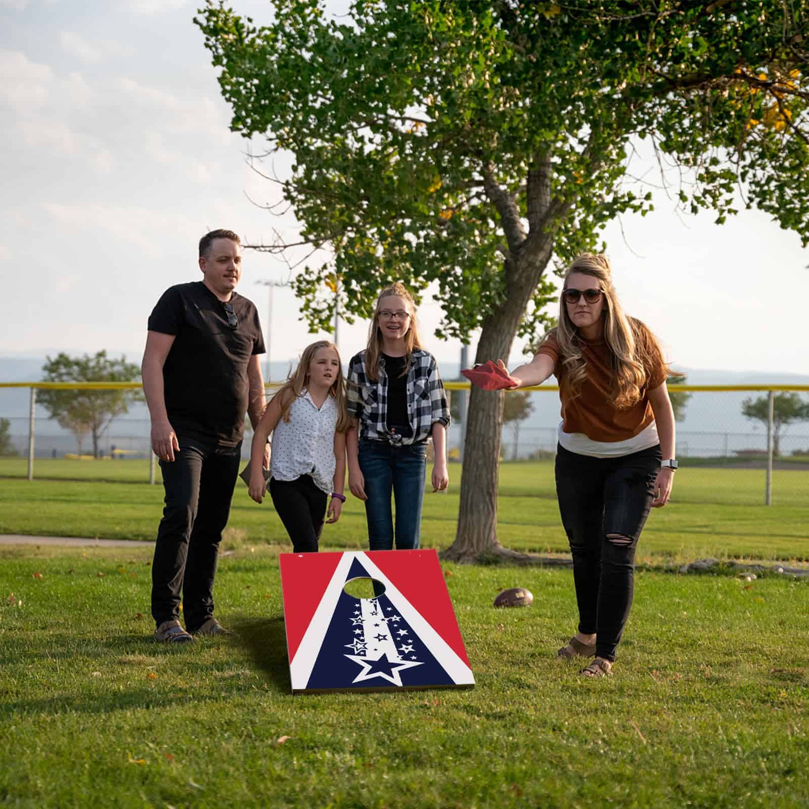 Juego de tablero de maíz portátil SORULLEY, -Rústico 3x2 - Imagen 9